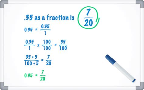 35 as a Fraction: Simple Conversion Guide