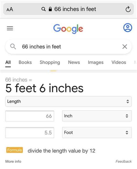 Convert 66 Inches to Feet: Easy and Accurate Guide