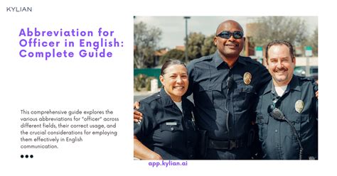 Abbreviation For Officer