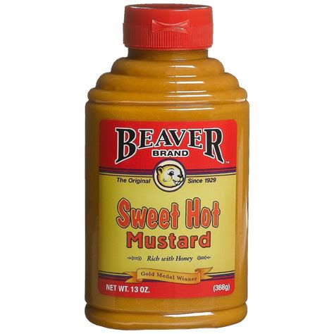 Amazon Com Beaver Brand Sweet Honey Mustard 13Oz Sweet Mustard For Dipping Spreads Marinades Grocery Gourmet Food