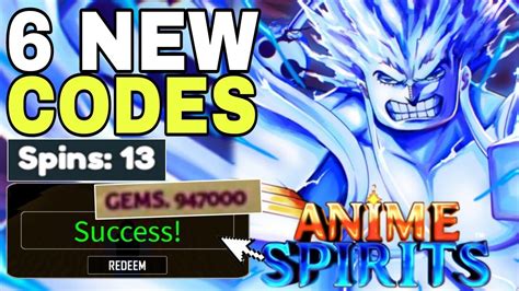 Anime Spirits Codes