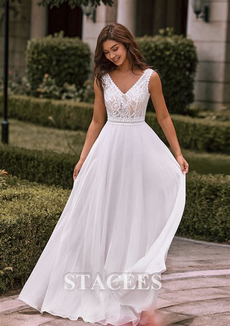 Chiffon Aline Wedding Dress: Your Perfect Elegant Look for Special Day