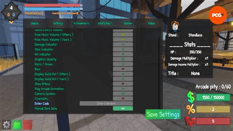 Codes For Sakura Stand
