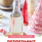 Coffeeshop Style Peppermint Syrup Homemade Happy Hour