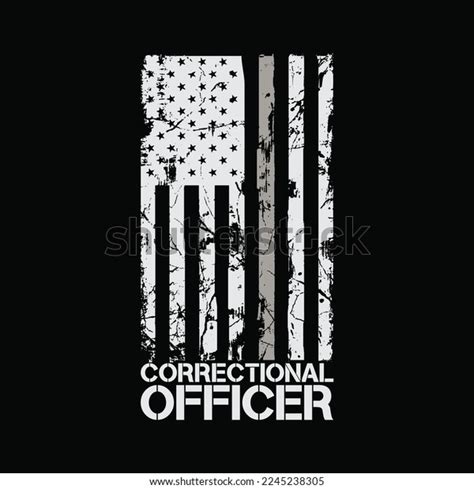 Correctional Officer Thin Silver Line Vertical Stock Vector Royalty Correctional Officer Thin Silver Line Vertical Stock Vector Royalty