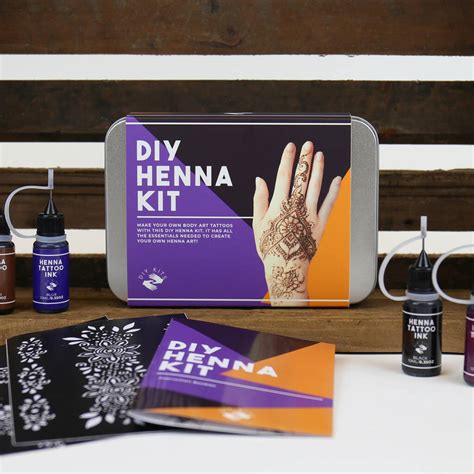 Diy Henna Tattoo Kit By Gift Republic Diy Henna Tattoo Kit By Gift Republic