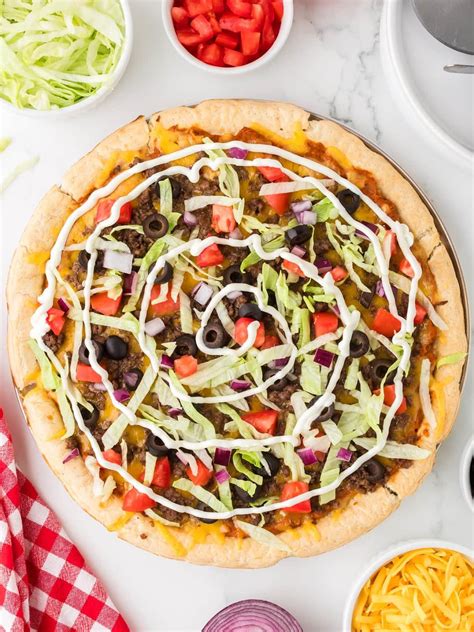 Easy Taco Pizza Made With Premade Crust