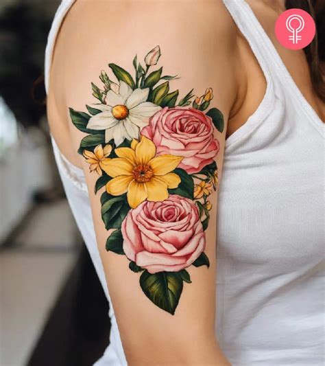 Flower Bouquet Tattoo Ideas 8 Charming Designs To Inspire