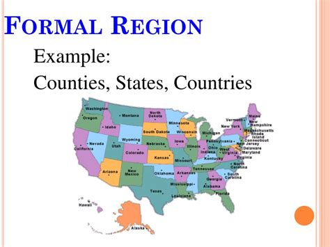 Unlocking Formal Region Examples: A Geographic Insight for Learners