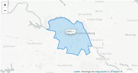Fredericksburg Va Postal Code