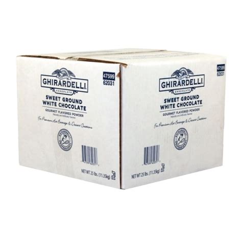Ghirardelli Sweet Ground White Chocolate Flavor Powder 25 Pounds Ghirardelli Sweet Ground White Chocolate Flavor Powder 25 Pounds