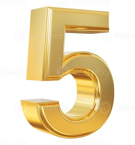 Gold Number 5 13453437 Png Gold Number 5 13453437 Png