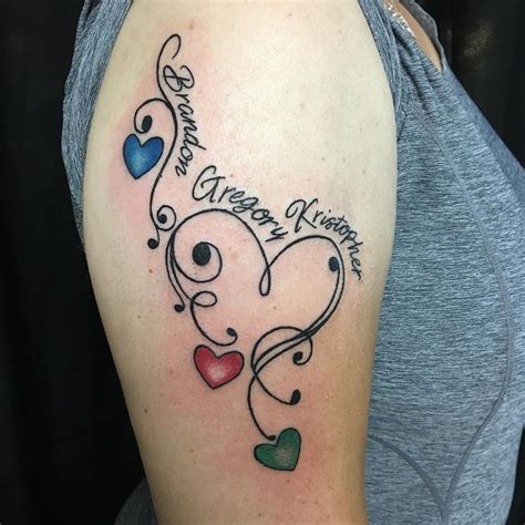 Heart Tattoos With Names For Women