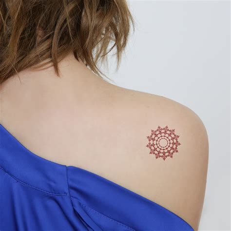 Henna Mandala Temporary Tattoo Set Henna Mandala Temporary Tattoo Set