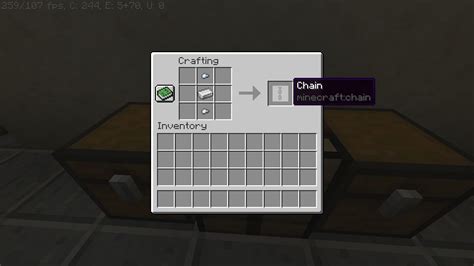 How To Make Chain In Minecraft