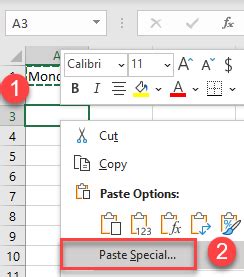 How To Paste Vertically In Excel