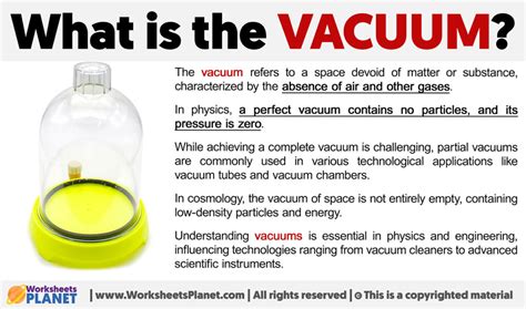 In A Vacuum Meaning