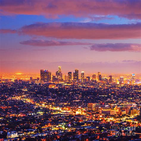 Los Angeles Skyline Sunset