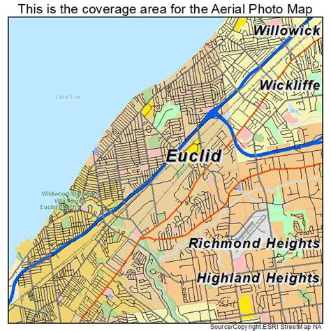 Map Of Euclid Oh Ohio