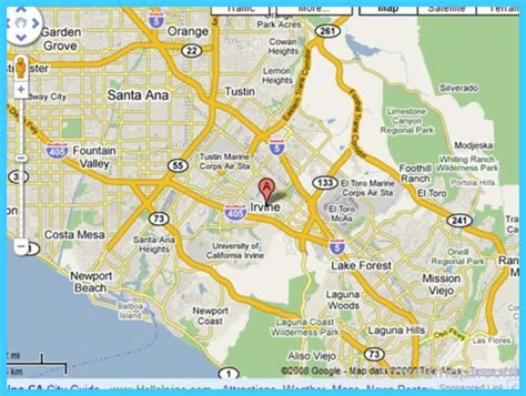 Map Of Irvine California