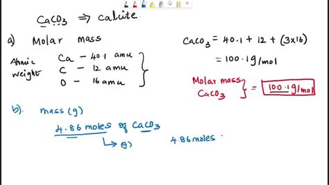 Unraveling Molar Mass of Calcium Carbonate Mystery