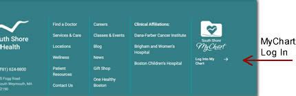 Mychart South Shore Health