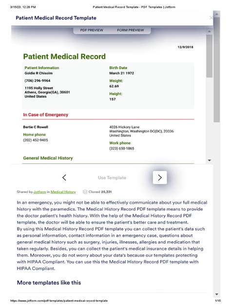 Patient Health Record Pdf Red Flag