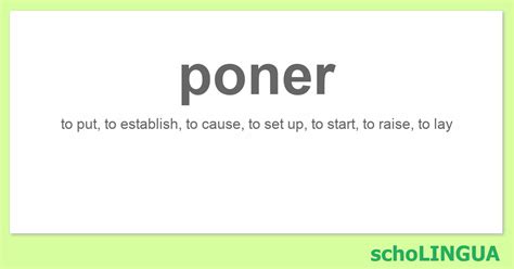 Unlocking the Mystery: Poner in English Explained Simply