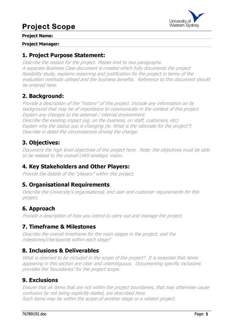 Top Project Scope Example Tips for Success