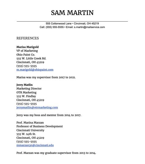 Best Resume Examples for Top References