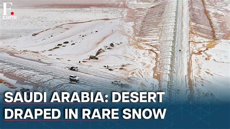 Saudi Arabian Desert Snowfall: Rare Wonder Unveiled