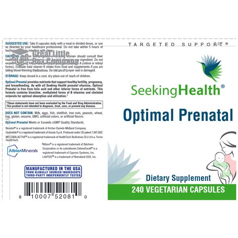 Seeking Health Optimal Prenatal