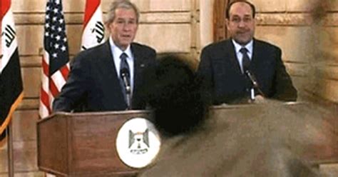 Shoe Throwing At Bush