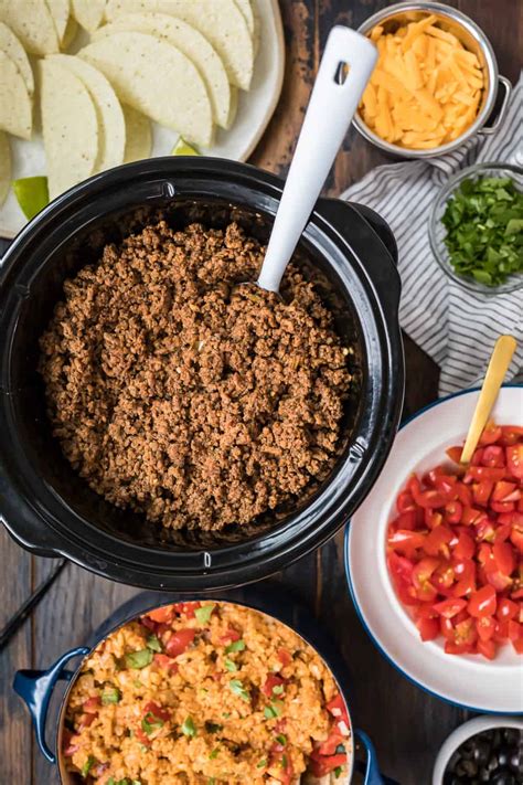 Slow Cooker Beef Tacos Crockpot Taco Meat How To Video