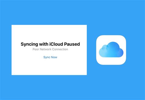 Synching With Icloud Paused