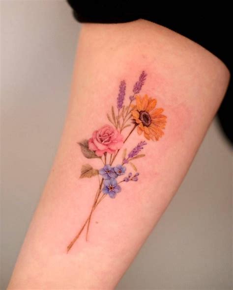 Tattoo Bouquet Flowers
