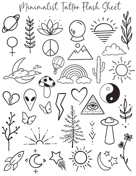 Tattoo Flash Sheet Cool Art Design Basic Tattoos Beginner Tattoos Tattoo Flash Sheet Cool Art Design Basic Tattoos Beginner Tattoos