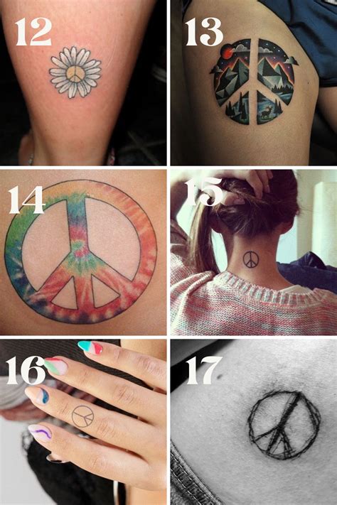 Tattoo Peace Sign Designs