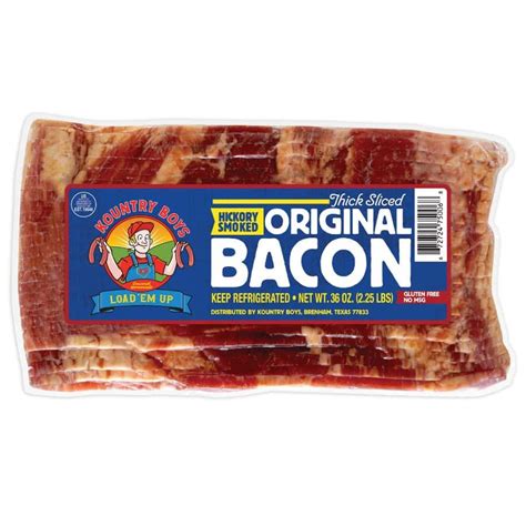 Thick Sliced Original Bacon 27 Lb Case Kountry Boys Shop Site