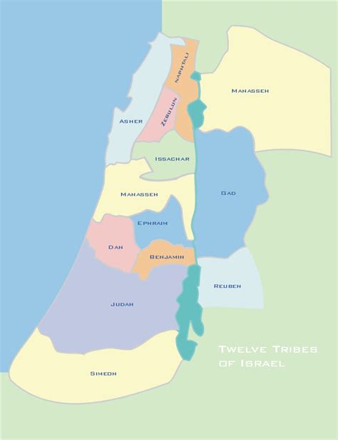 Tribes of Israel Map: Ancient Borders Unveiled