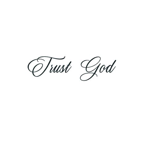 Trust God Tattoo Set Of 2 Tattooicon