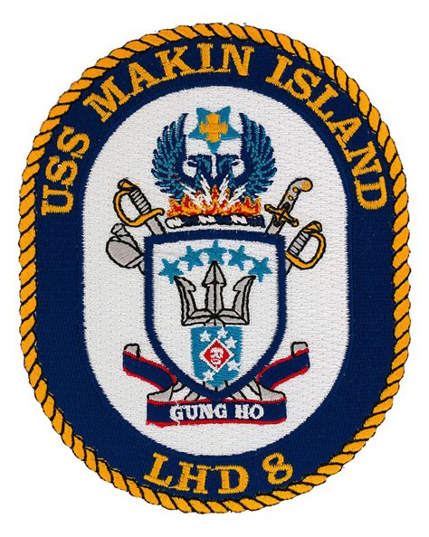 Uss Makin Island Lhd 8 Ship Patch Flying Tigers Surplus