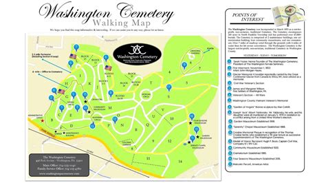 Walking Maps Washington Cemetery Walking Maps Washington Cemetery