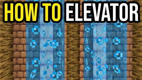 Water Elevator Minecraft