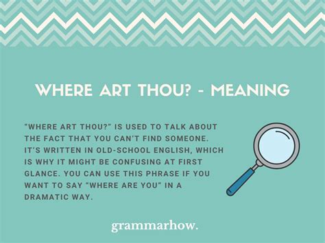 Unveiling the True Meaning of 'Where Art Thou'